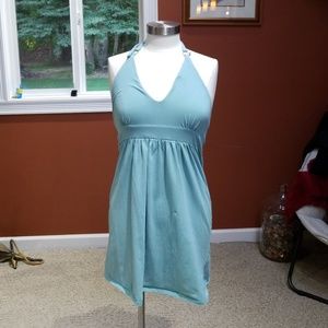 Victoria's Secret Light Teal Halter Mini Dress